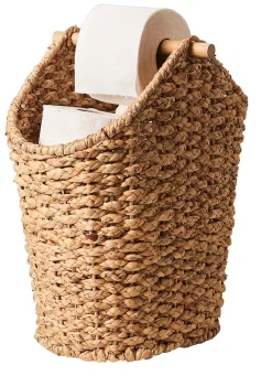 CASA Flores Soporte Rollos Wc Revistero Natural