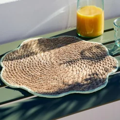 CASA Flower Mantel Individual Amarillo Amarillo