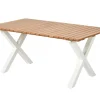 CASA Formax Mesa De Jardín Con Patas En X Natural/Blanco