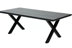 CASA Formax Mesa De Jardín Con Patas En X Negro