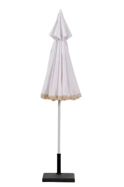 CASA Franja Parasol Sin Pie De Sombrilla Blanco