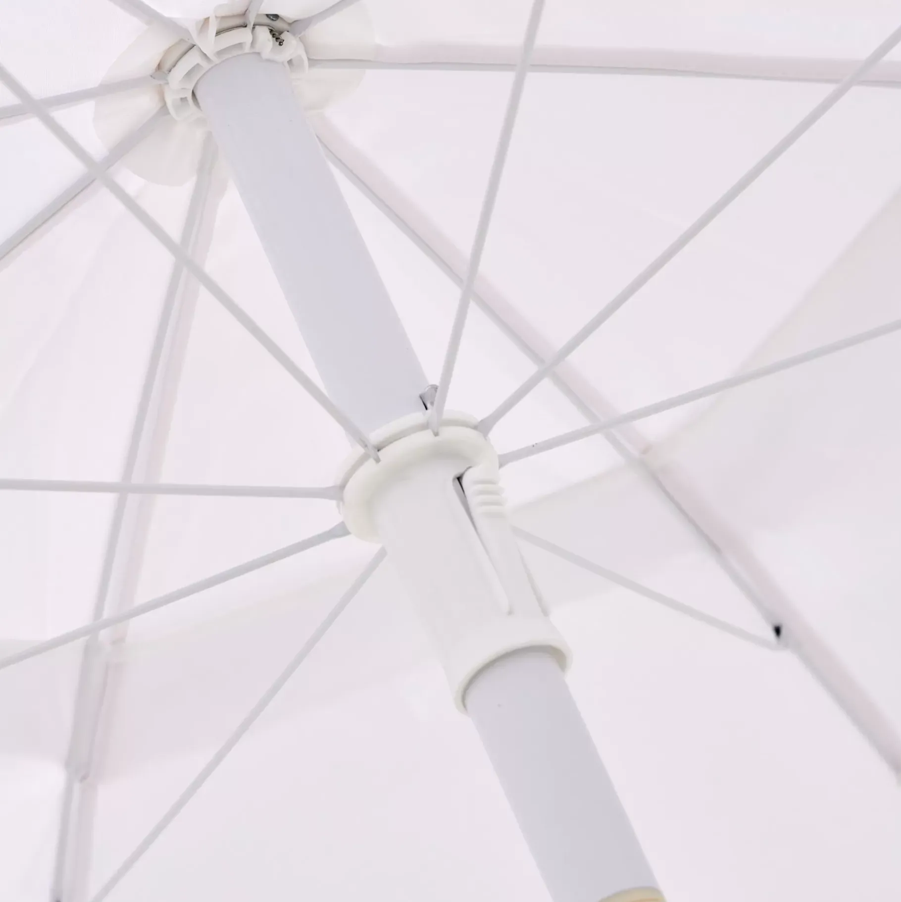 CASA Franja Parasol Sin Pie De Sombrilla Blanco