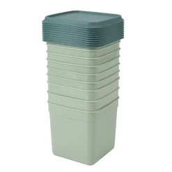 CASA Freezer Cajas Congeladoras Juego De 10 Menta, Verde Oscuro