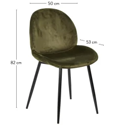 CASA Freyo Silla De Comedor Verde Oliva