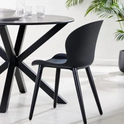 CASA Frida Sillas De Comedor Negro