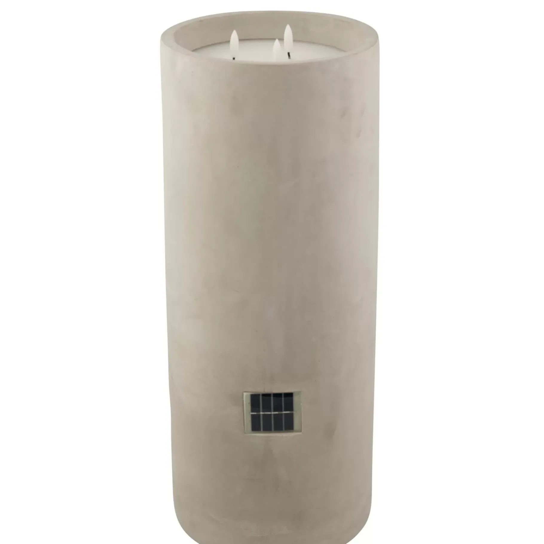 CASA Fuego Vela Led Solar Gris Claro