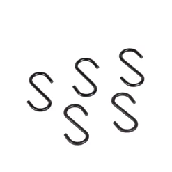 CASA Fumo Ganchos Juego De 5 Negro