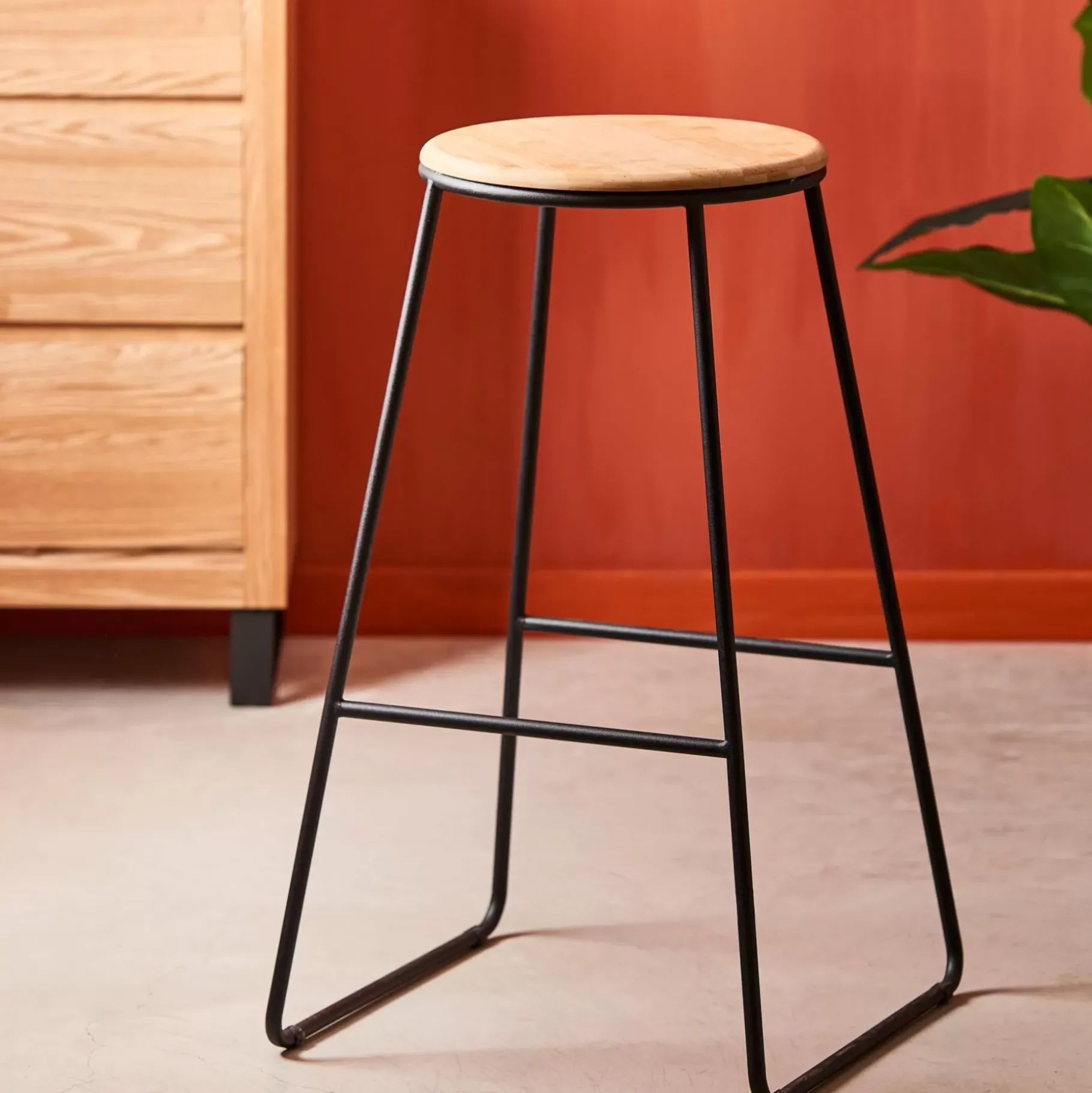 CASA Giulia Taburete Negro, Natural