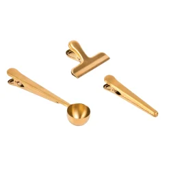 CASA Goldy Clips Juego De 3 Dorado