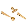CASA Goldy Clips Juego De 3 Dorado
