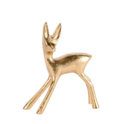 CASA Goldy Decorativa Ciervo Dorado
