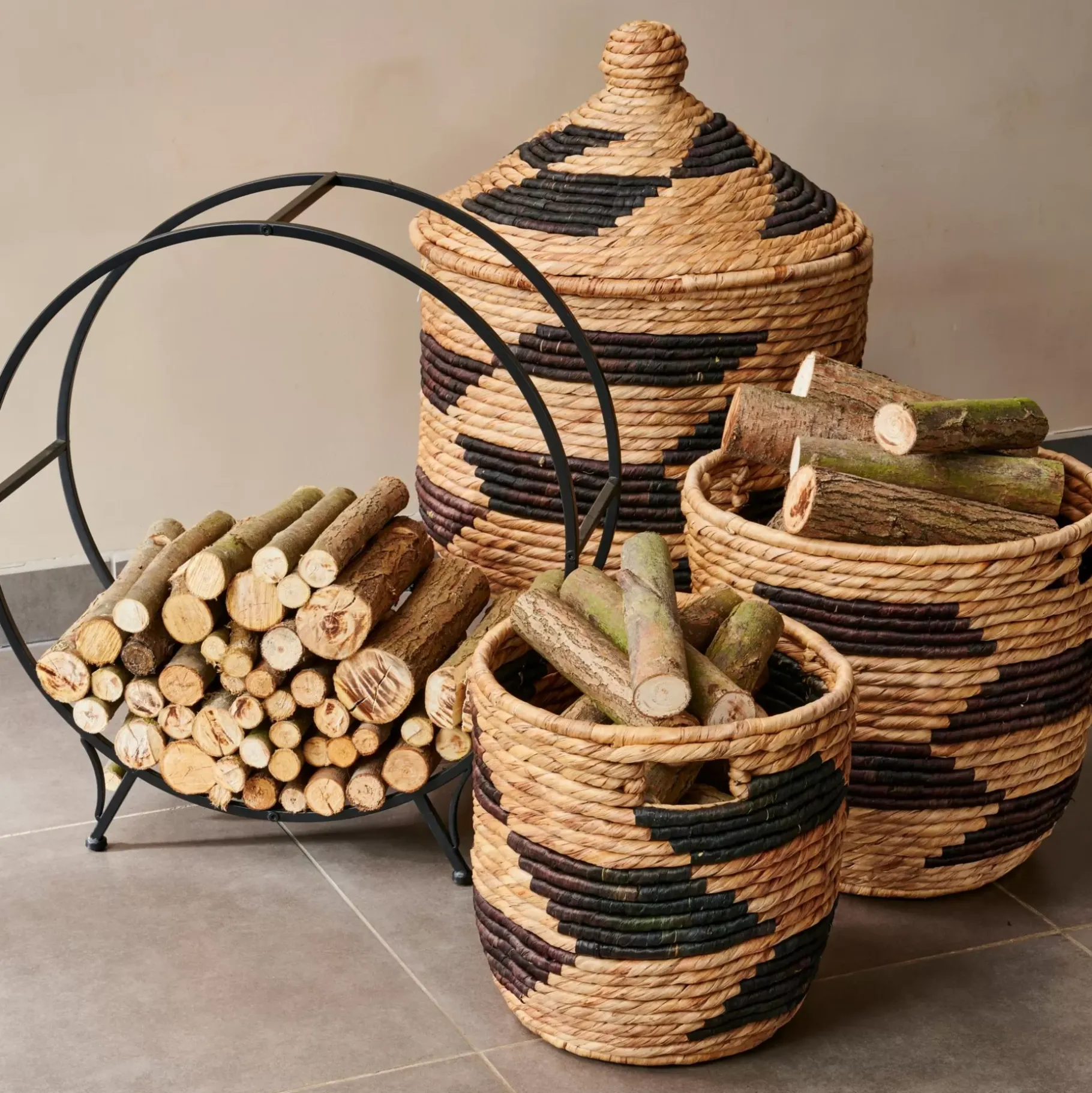 CASA Guatemala Cesta Negro, Natural