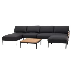 CASA Hanna Lounge Butaca Negro