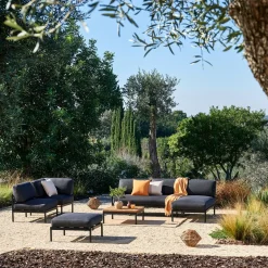 CASA Hanna Tumbona Lounge Negro