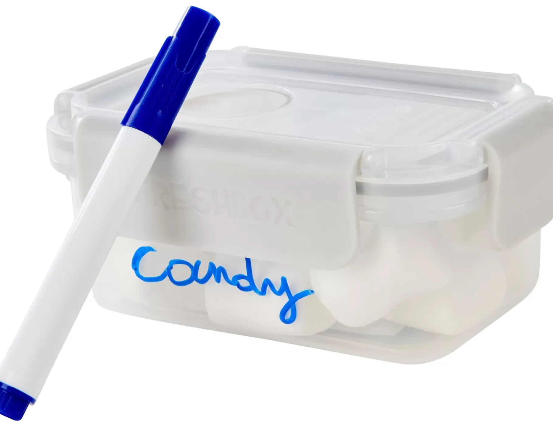 CASA Homey Clip Marcador De Tiza Para Fiambrera Azul