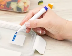 CASA Homey Clip Marcador De Tiza Para Fiambrera Azul