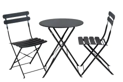 CASA Imperial Conjunto Bistro Redondo Negro