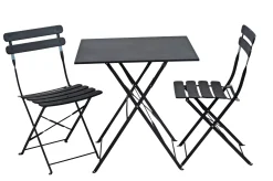 CASA Imperial Conjunto Bistro Cuadrado Negro