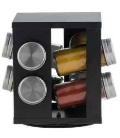 CASA Industria Carrusel De Hierbas 8 Botes Negro