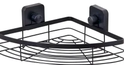 CASA Industria Rinconera Para Ducha Con Ventosas Negro
