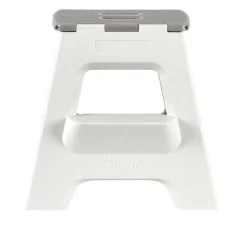 CASA Jasmin Taburete Plegable Deluxe Xl Gris Claro