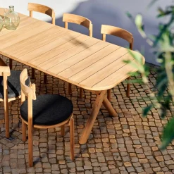 CASA Jules Conjunto De Jardín Con Cojines Negro