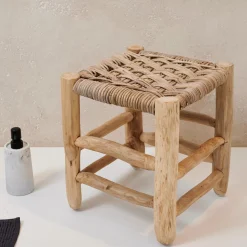 CASA Kanai Taburete 2 Tamanos Pequena Natural