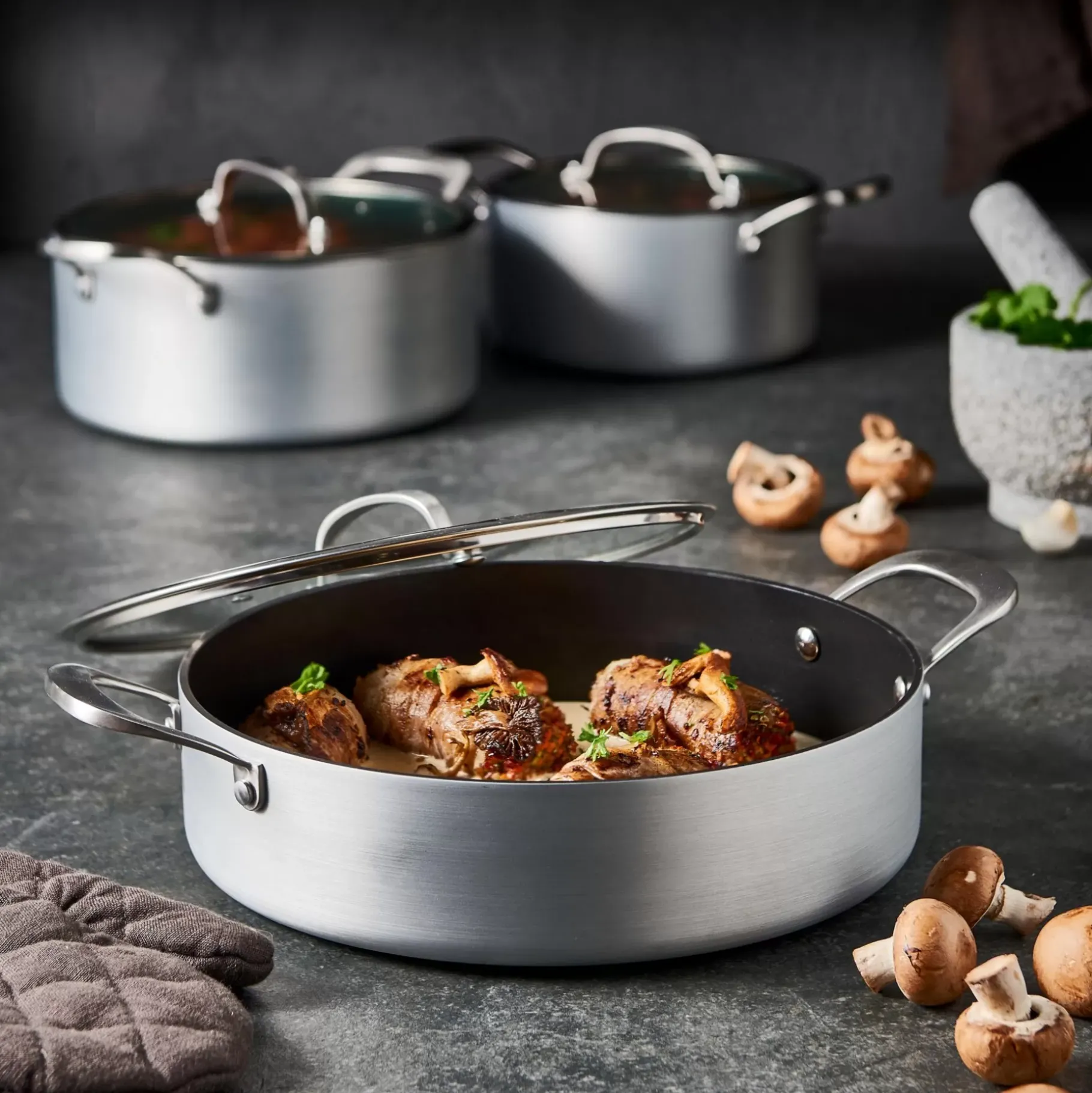 CASA Kastrol Olla Plateado