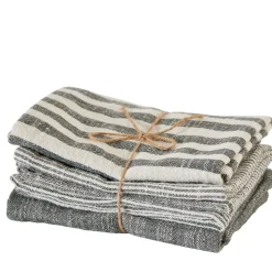 CASA Laurent Panos De Cocina Juego De 3 Gris