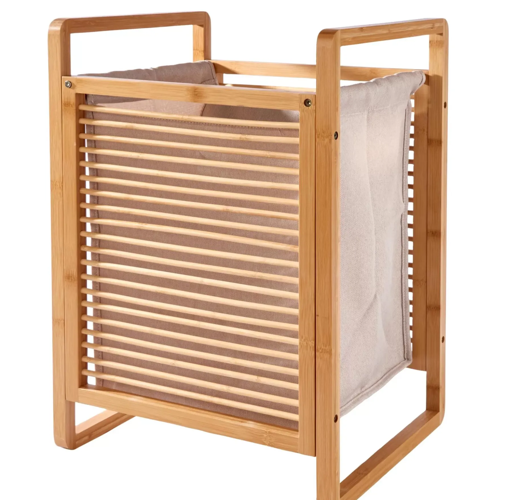 CASA Linolux Bamboe Cesta Para Colada Natural