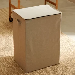 CASA Linolux Cesta Para Colada De Lujo Beis