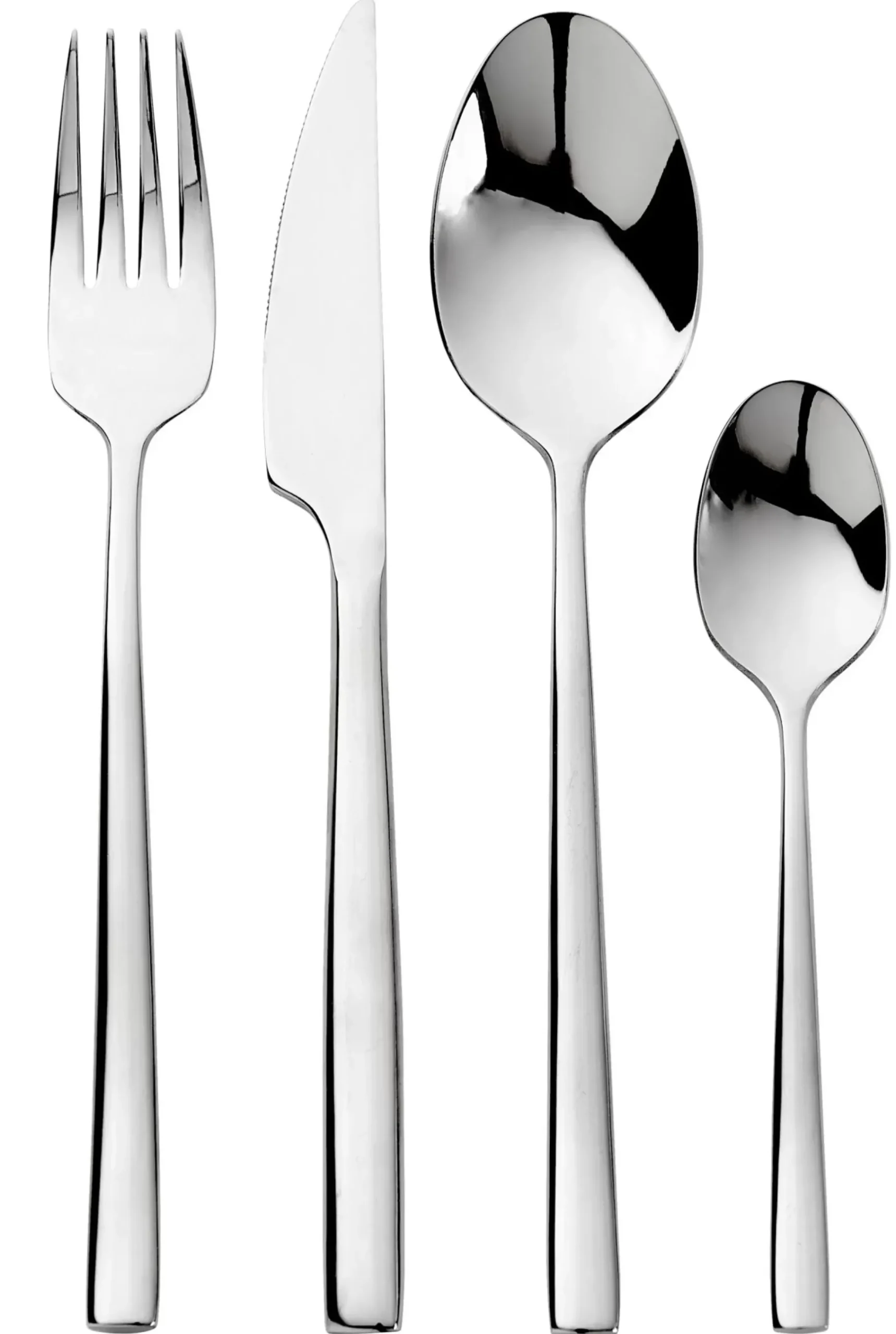 CASA London Cubierto De 24 Piezas Plateado