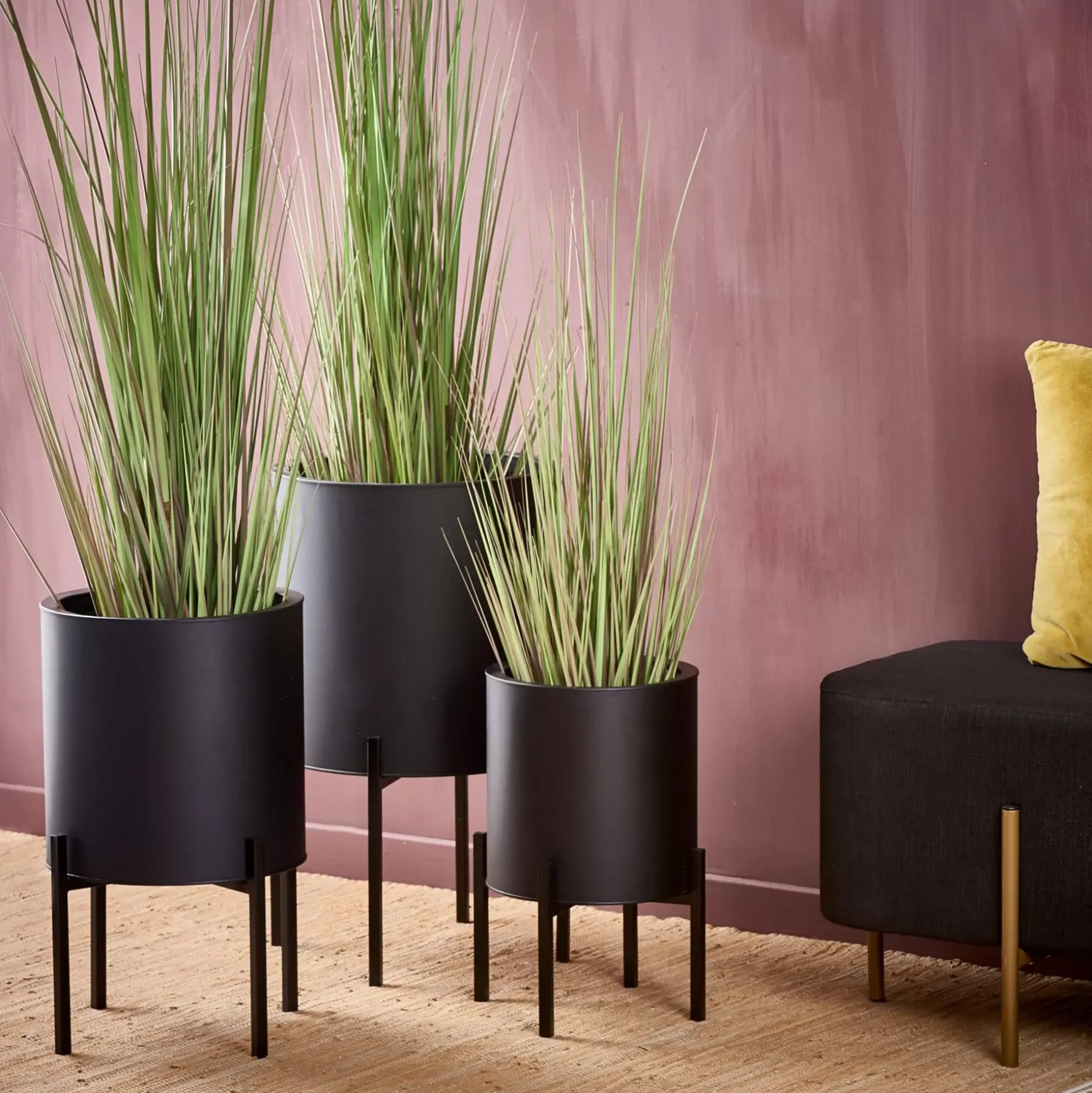 CASA Lounge Macetero Negro