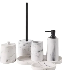 CASA Luna Cepillo Wc En Soporte Aspecto De Marmol