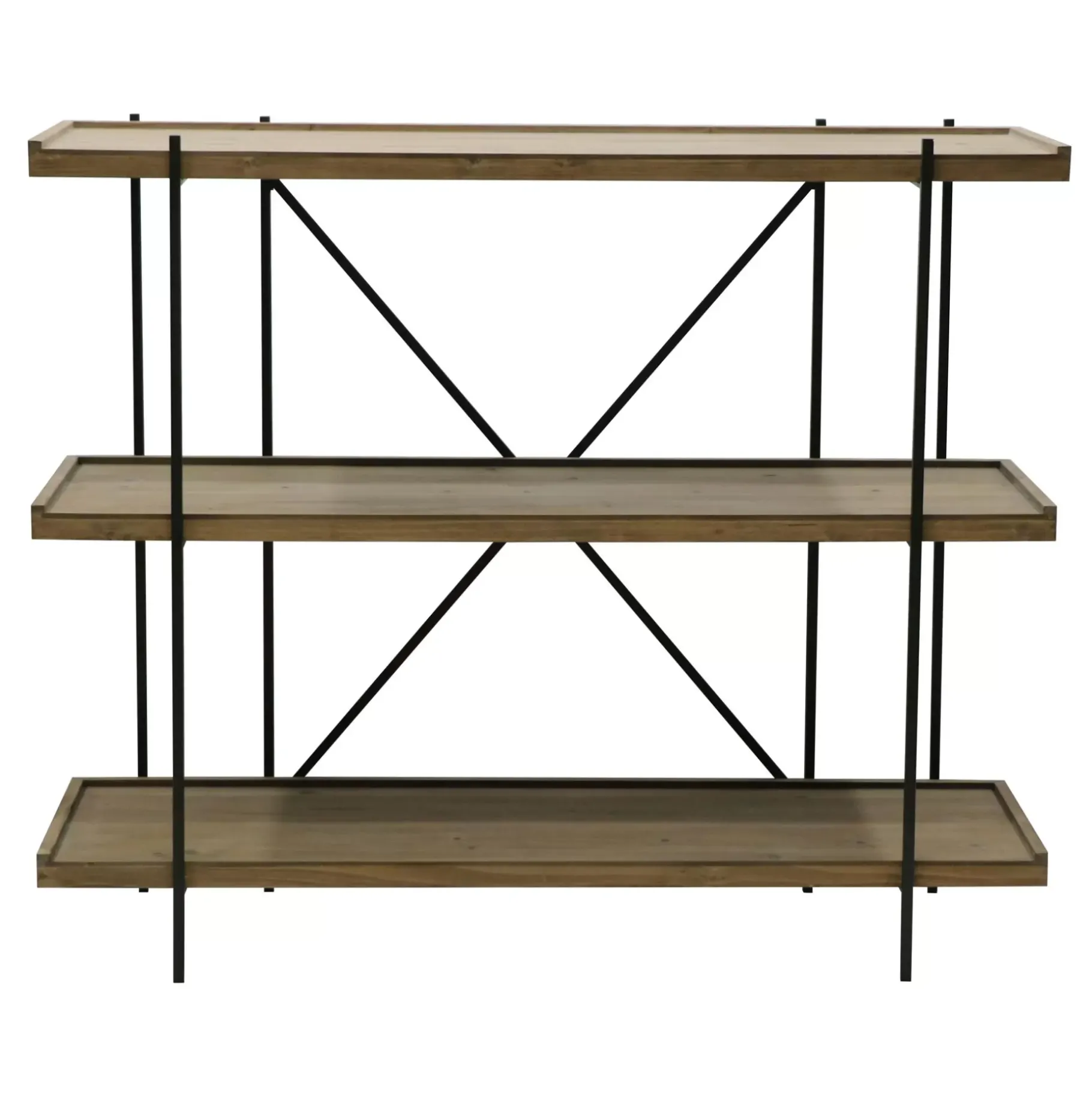 CASA Maine Estanteria De Pared Negro, Natural