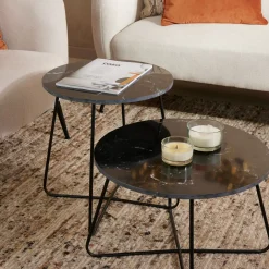 CASA Marbo Mesa Auxiliar Negro