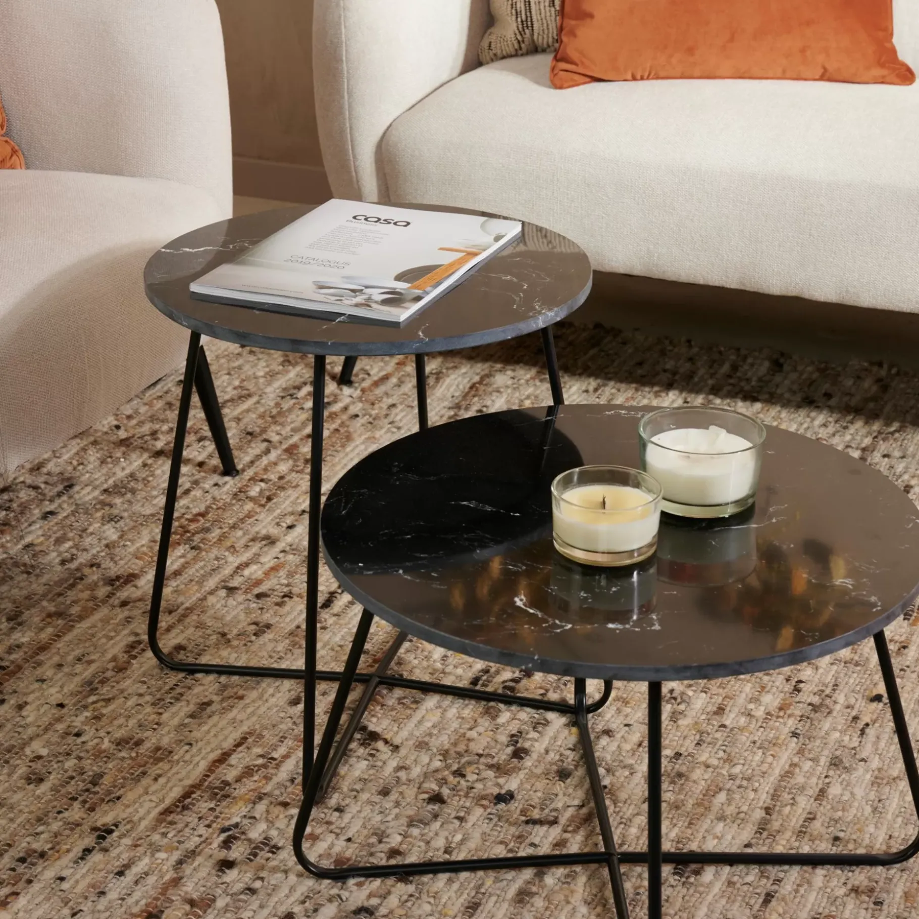 CASA Marbo Mesa Auxiliar Negro