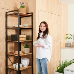 CASA Marcel Estanteria De Pared Negro