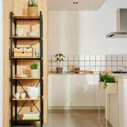 CASA Marcel Estanteria De Pared Negro