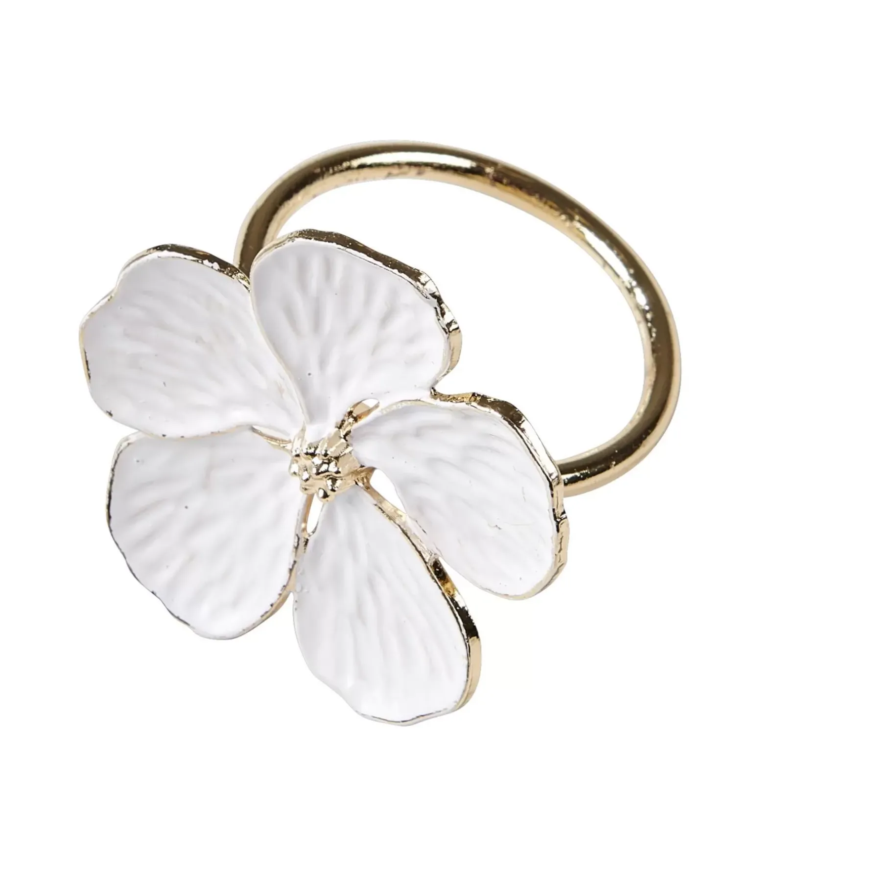 CASA Marguerite Anillo Servilleta Blanco