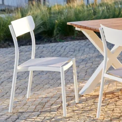 CASA Mavas Silla Apilable Blanco