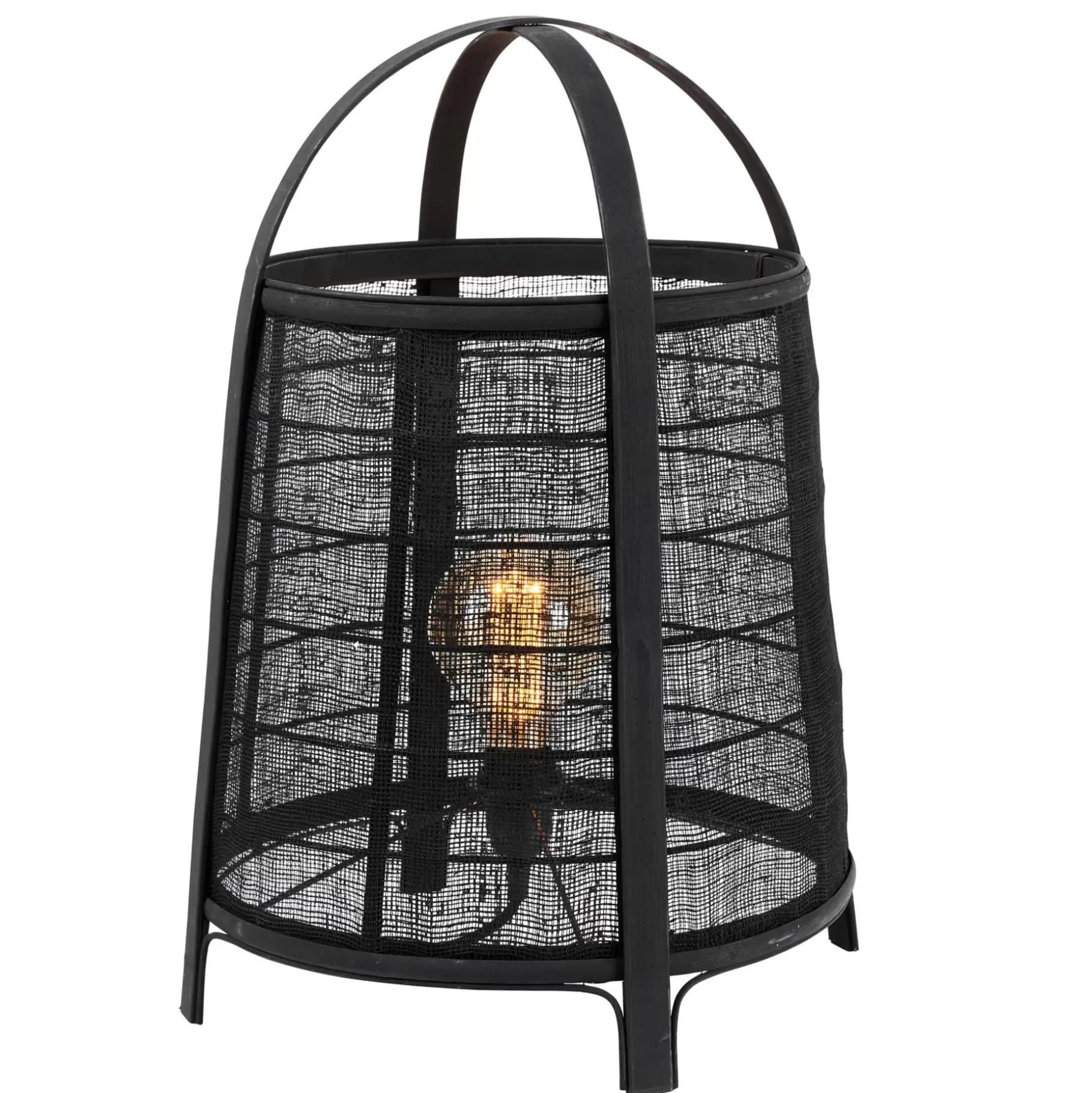 CASA Maya Lampara De Mesa Negro