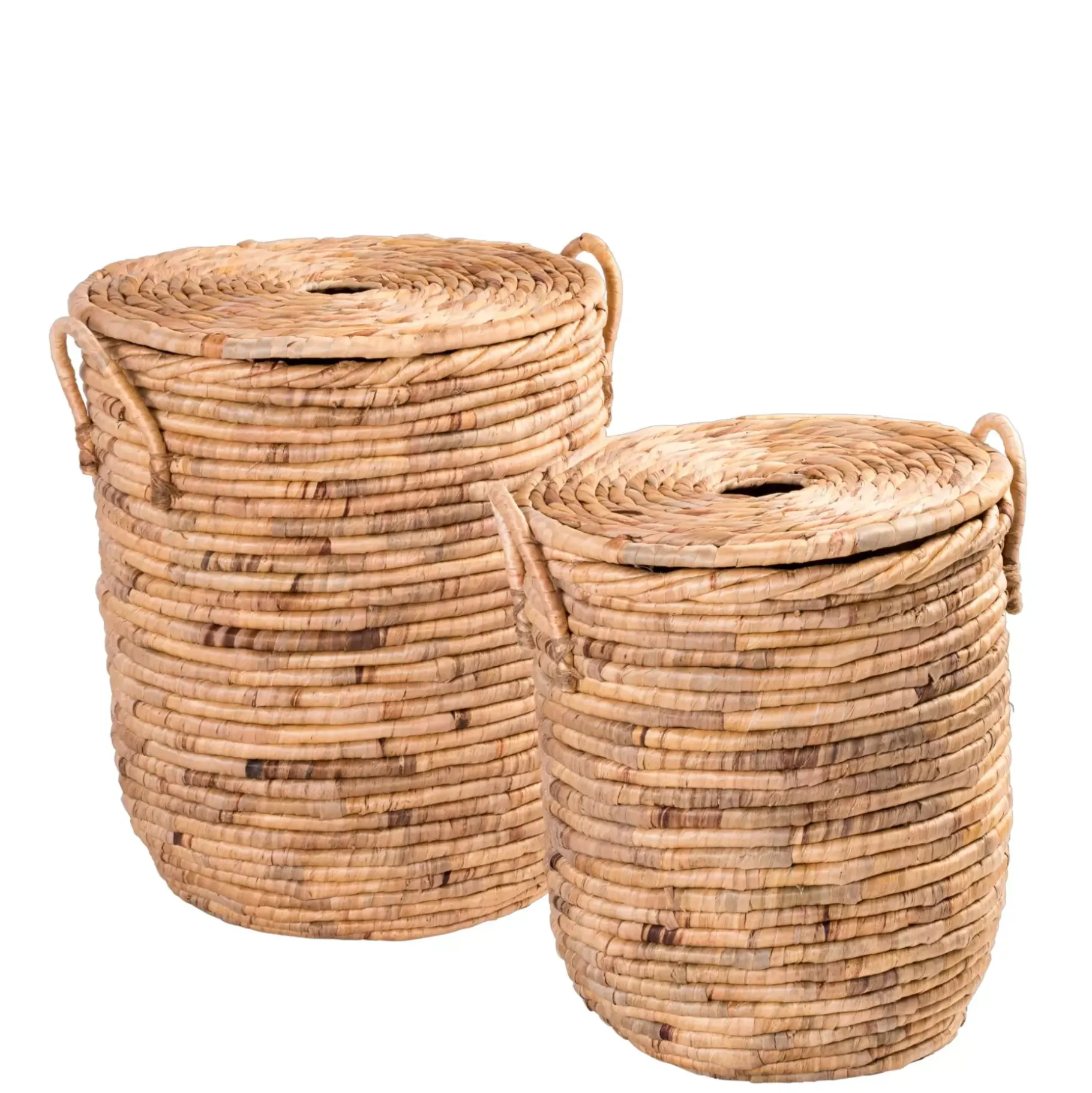 CASA Miley Cesta Para Colada Con Tapa Y Asas Natural