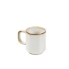 CASA Mineral Marble Taza Con Asa Blanco