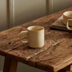 CASA Mineral Sand Taza Con Asa Beis