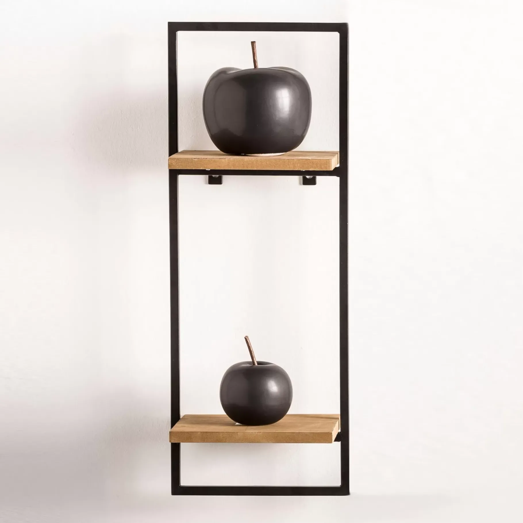 CASA Mix&Match Estanteria De Pared Negro, Natural