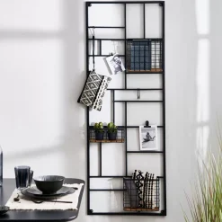 CASA Modular Estanteria De Pared Negro