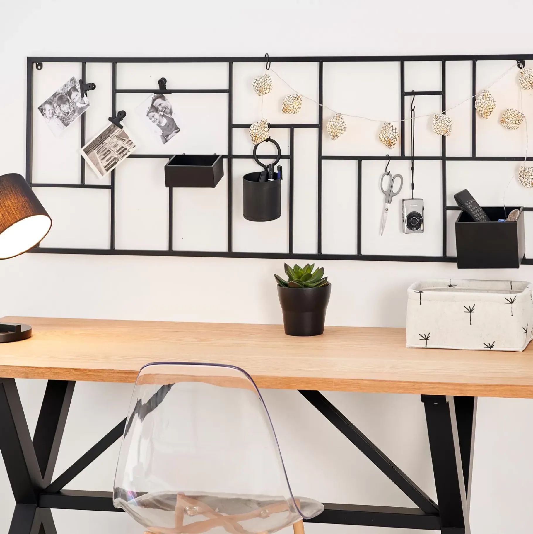 CASA Modular Estanteria De Pared Negro