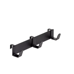 CASA Modular Perchero Con 3 Ganchos Negro