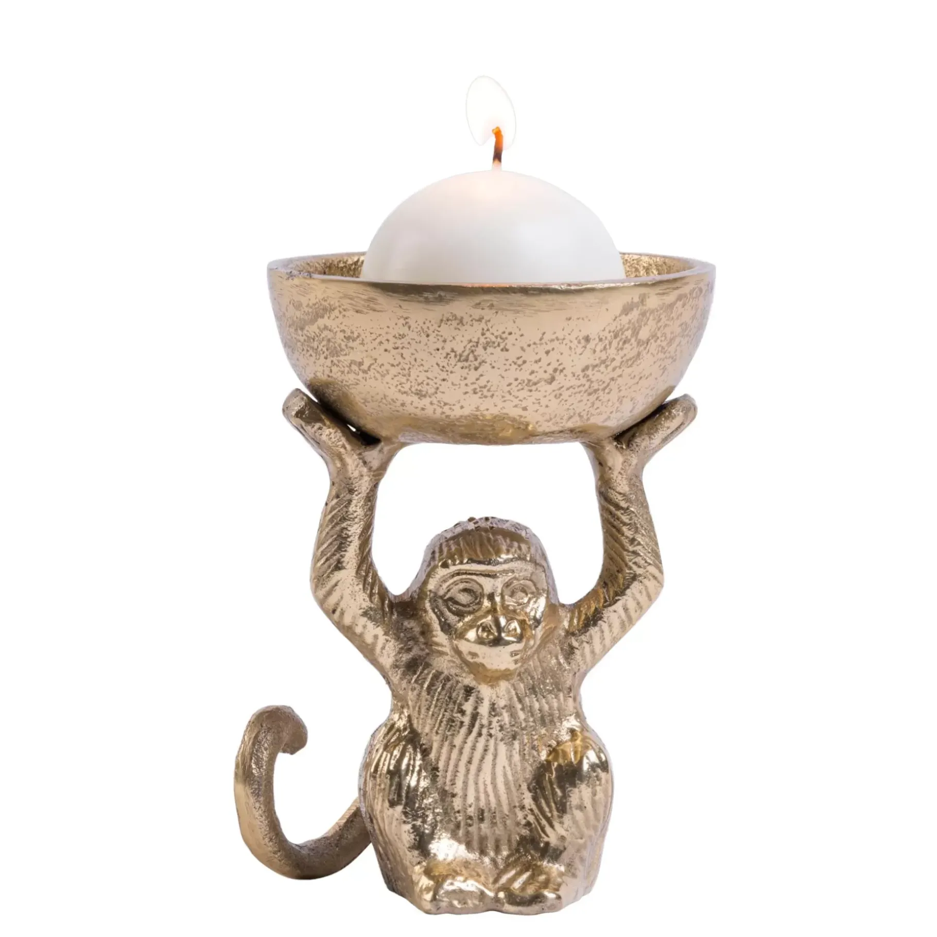 CASA Monkey Soporte Para Velas Dorado
